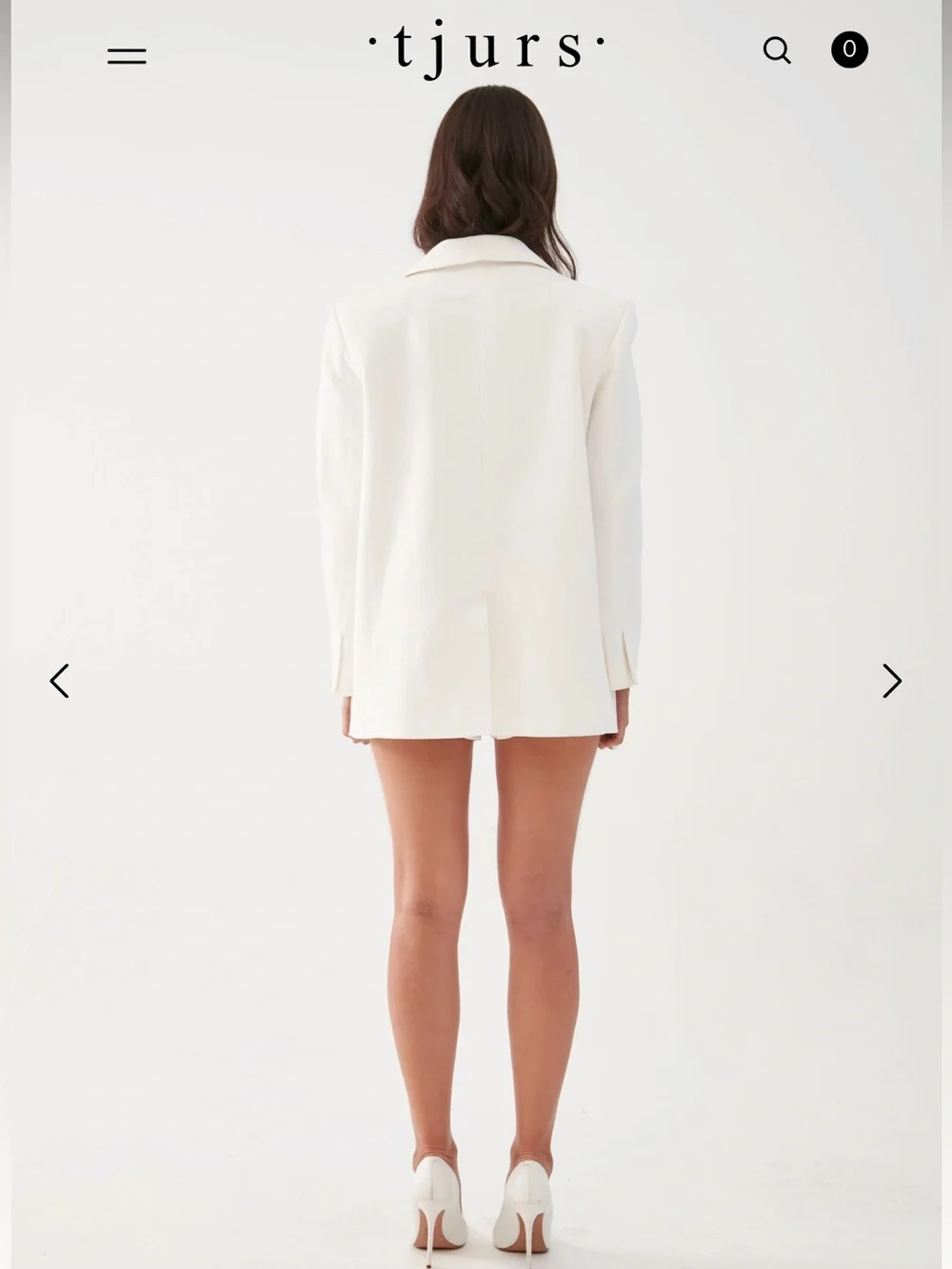 NWT Tjurs Brazil Eric Blazer Jacket Oversized Cotton Linen Size 4